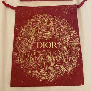 Christian Dior Constellations Red 2023 Chinese Lunar New Year Drawstring Bag